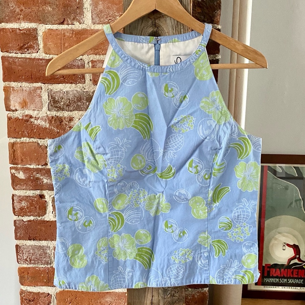 Rare Lilly Pulitzer Halter Tank Tropical Fruit